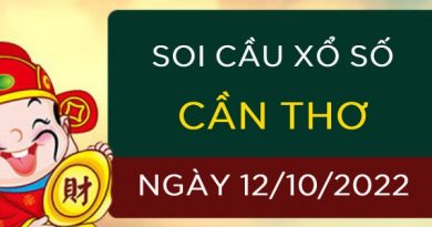 Chốt số kết quả xổ số Cần Thơ ngày 12/10/2022 thứ 4 hôm nay