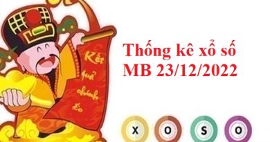 Thống kê xổ số miền Bắc 23/12/2022