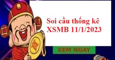 Soi cầu thống kê KQXSMB 11/1/2023