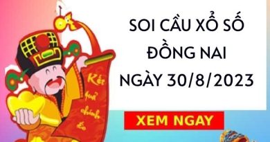 Chốt số KQXS Đồng Nai ngày 30/8/2023 thứ 4 hôm nay