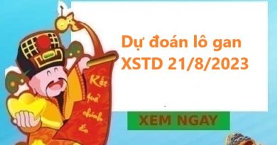 Dự đoán lô gan KQXSTD 21/8/2023