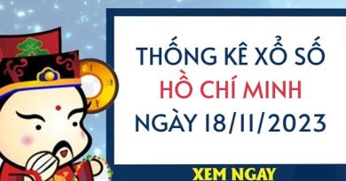 Thống kê xổ số Hồ Chí Minh ngày 18/11/2023 thứ 7 hôm nay